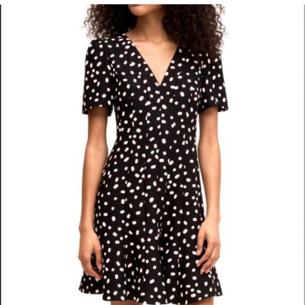 Kate Spade‎ Size 6 Mallow Dot crepe mini dress